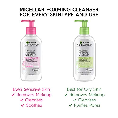Garnier Skinactive Micellar Foaming Face Wash, For All Skin Types, 6.7 Fl Oz #TOP5