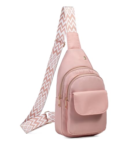 Image of AOSTIHOT Small Sling Backpack Crossbody Sling Bag for Women, Casual Chest Daypack Cross Body for Travel Running Hiking Multicolor