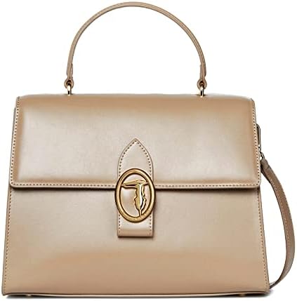 Trussardi BORSA DONNA GRACE HANDLE MEDIUM SMOOTH PU BEIGE