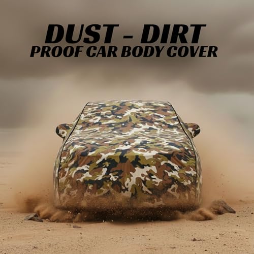 Image of Smart 100% Waterproof Car Cover for Swift & All Models - Custom Fit with Mirror Pockets, Triple-Stitched, Soft Inner Lining, Dust, UV & Heat Resistant, Outdoor /Indoor All Waether Protection