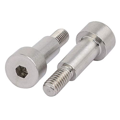 Sourcingmap 304 Stainless Steel Hex Socket Shoulder Bolt 8mm Shoulder Dia 16mm Shoulder Length M6 Thread 5pcs - Image 2