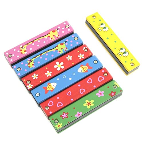 Liummrcy Harmonica en Bois, Portable Portable coloré en Bois Harmonica Mignon Instrument Musical Musical - Les Beatles, Paul McCartney, John Lennon, RIngo Starr, George Harrison Liummrcy Harmonica en Bois, Portable Portable coloré en Bois Harmonica Mignon Instrument Musical Musical