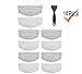Tingkam 10 Pack Washable Steam Mop Pads Replacement Compatible with Bissell Powerfresh 1940 1544 1440 Series Steam Mop, Model 1544A, 2075A, 1806, 5938, 1940W, 19404, 1940A