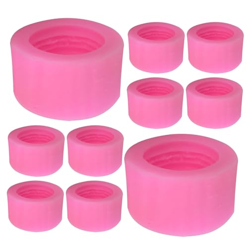 ULTECHNOVO 10 Moldes Para Macarrones Fondant Cupcakes Utensilios Para Hornear Macarrones Pasteles Muffins Galletas Fondant 3D Molde De Silicona Para Hamburguesas