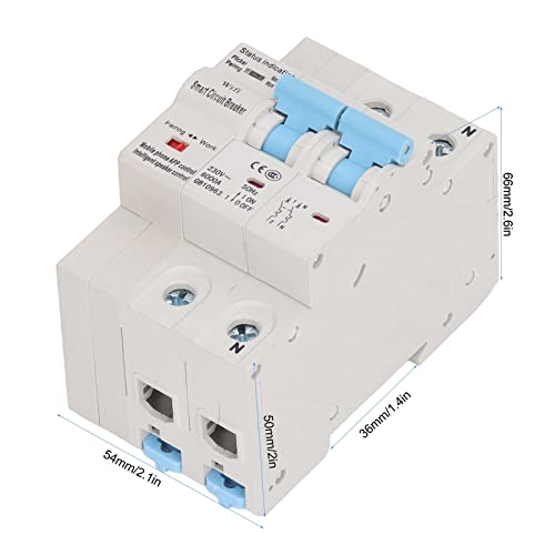 Disyuntor WiFi teledirigido de 80A con funcion de retardo de sincronizacion AC230V 5