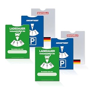 SIEESER 2in1 Parkscheibe Blau Grün