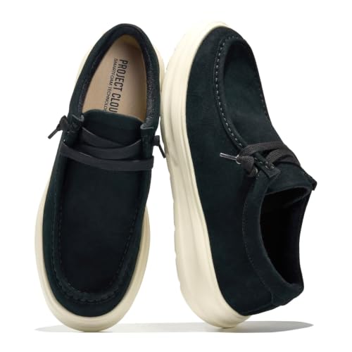 Image of Project Cloud Genuine Leather Loafers for Men - Non-Slip Mens Shoes (Dante) | High Density SmartFoam Insole Mens Loafers - Lightweight Sneakers for Men Footwear and Water Resistant Mens Sneakers