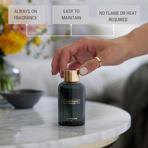 Benevolence LA Lavender & Eucalyptus Reed Diffuser Oil Refill | Long Lasting Home Fragrance for Bathroom and Bedroom | Essential Oils for Relaxation - 4 oz - Image 3