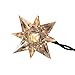 Kurt Adler 10-Light Diamond Star Light Set, Green/Clear