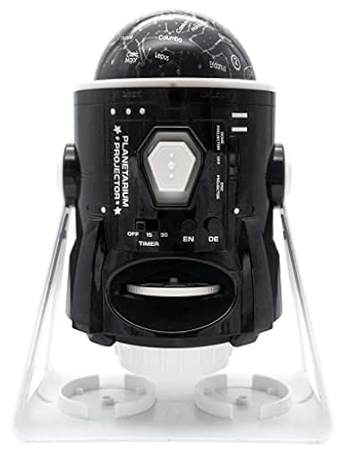 Lexibook, Speaking Proyector de planetario 2 en 1 de Constelaciones e imágenes, 24 imágenes para Descubrir el Espacio, 2 cúpulas de constelación, Stem, Negro/Blanco, NLJ181i3 | Ya disponible en tu tienda friki favorita! En mundofriki.es!