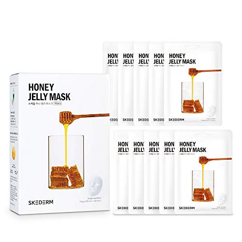 SKEDERM Honey Jelly Face Mask Sheet with Royal Jelly Hyaluronic Acid Cica Extract