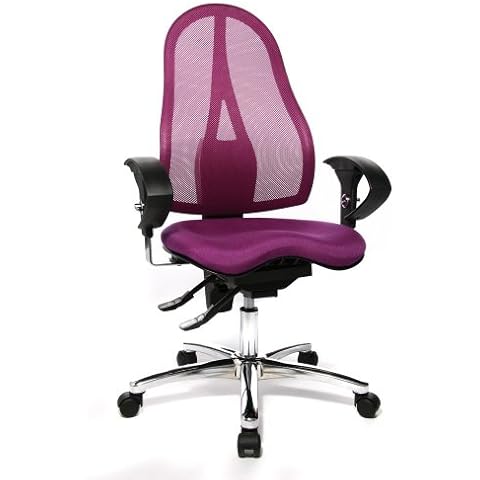 Topstar ST19UG03 Sitness 15 - Silla giratoria de Escritorio con reposabrazos, Color Morado Cover