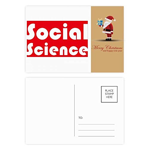 Cartes postales Père Noël Rouge Course and Major Social Science lot de 20 pièces
