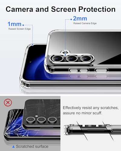 Image of HOOMIL Case for Samsung Galaxy S23 FE, Anti-Yellowing, Clear