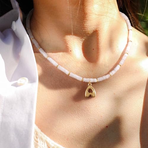 KELORIS PATH Beaded Necklaces, K Bead Letter Necklace2