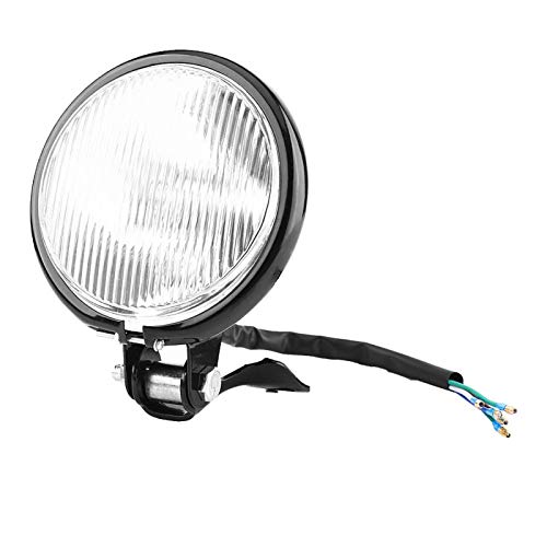 Aramox Faro anteriore, lampadina per faro tondo da 5 pollici per moto (bianca)