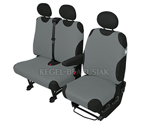 ZentimeX Z926975 Sitzbezüge Fahrersitz/Einzelsitz + Doppelbank/Zweierbank