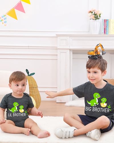 Lovefairy Big Brother Little Brother Matching Outfit Toddeler Boys Shirts Baby Clothes Newborn Outfit2