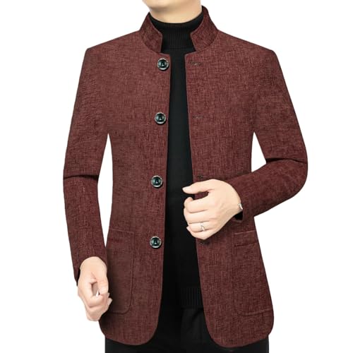 Blazer homme col montant veste légère confortable pour aller au travail