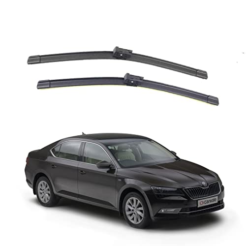 Image of Oshotto Frameless (O.E.M Type) Wiper Blades Compatible with Skoda Superb New (26 inch / 18 inch)