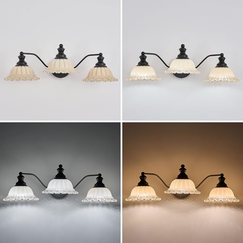 Image of XIEDUN Black Bathroom Vanity Light 3 Light