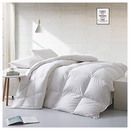 APSMILE Edredón de plumón Ligero de Ganso, edredón de Verano de 200 x 200 cm, edredón con plumón y Plumas, edredón para Clima cálido o Dormir Caliente (200 x 200 cm, Blanco)