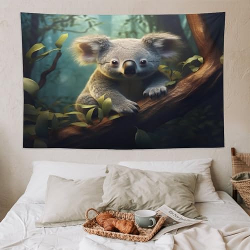 Tenture murale koala grand format pour cacher un mur ab&icirc;m&eacute; - 6