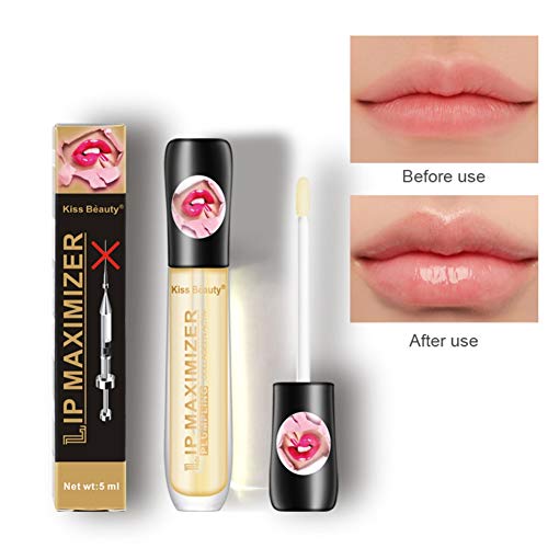 Lip Plumper Gloss Lip Plumping Balm Plumper Oil for Fuller & Hydrated Lips, Fuller Lips Without Lip Fillers, Natural Lip Enhancer That Moisturizes & Eliminates Dryness