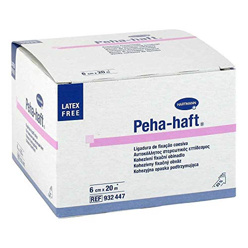 Hartmann 4049500750042 Vendaje cohesivo Peha-Haft, sin látex, 6 cm x 20 m