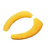 Toilet Seat Cover Bathroom Soft Thicker Toilet Seat Cover Pad Washable and Comfortable Warmer Toilet Lid Seat Cover Bath Mat Round (Yellow, One Size)
