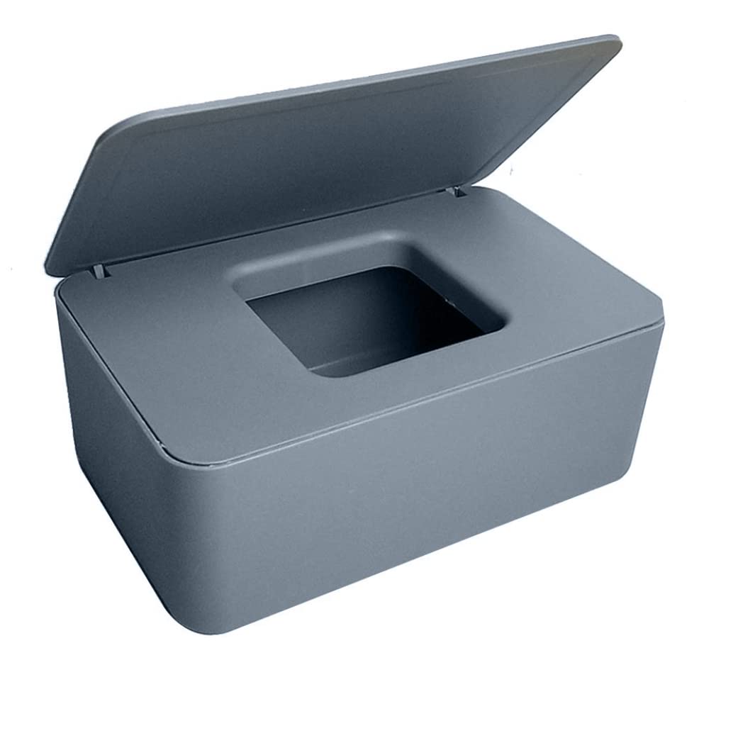 Gcroet Wet Wipes Dispenser Box,Wet Wipes Box Tissue Storage Box Case with Lid Dry Wet Toilet Paper Case Holder Plastic Napkin Box Organiser Storage Keep Wipes Fresh -Storage Box for Wipes