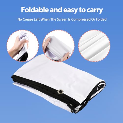 Docooler 80インチ折りたたみプロジェクタースクリーン