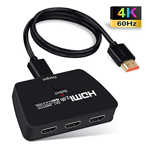 avedio links 3 Ports HDMI Switch 4k@60hz, HDMI Switch Splitter 3 in 1