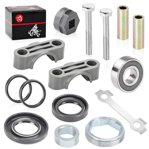 Image of Steering Stem Bushing Bolt Bearing Seal Holder Nut & Removal Tool Kit For YAMAHA Banshee Big Bear Bruin Grizzly Kodiak Warrior Raptor Wolverine 350 400 450 600 660 700 YFZ450 YFB250 Timberwolf 250