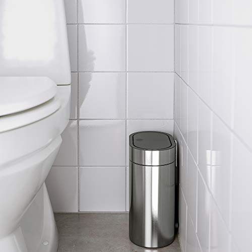Image of Ikea BROGRUND Touch top bin, stainless steel, 4 l (1 gallon)