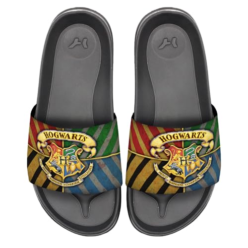 Popfunk Harry Potter Hogwarts Crest Unisex Adult Slides Sandals Officially Licensed Hypd Slydr Switch™