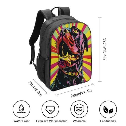 Mochila de Rottweiler escolar e impermeable para adolescentes con portátil universitario 2