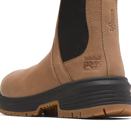 Timberland PRO Timberland PRO Women's Birchline Chelsea Composite Safety Toe Industrial Work Boot, Biscuit Camper Brown, 8M