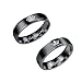 Kalapure His & Hers Real Love Heart Promise Ring Stainless Steel Couples Wedding Engagement Bands Top Ring, 6mm Width