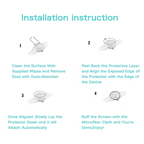 walieoka screen protector compatible with casio gbm-2100 series9h hardness tempered glass protective filmscratch resistant crystal clear  2 pack