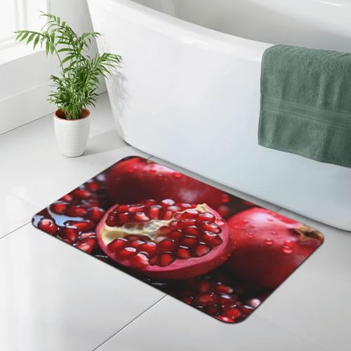 Tapis de bain en pierre de diatomée premium motif grenade