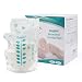 Cozytots 100 Stück Muttermilchbeutel Muttermilch Aufbewahrung 250ml Muttermilchbehälter Vorsterilisierter selbststehender Milchbeutel