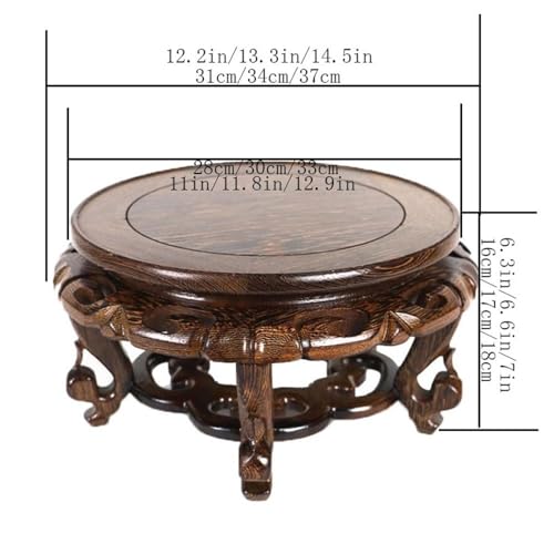 Support à bonsaï en bois grand format pour décoration d'intérieur épurée - 3