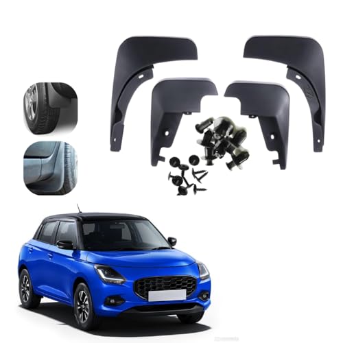 Image of KyloXtreme All-Terrain Mud Flap Set - Durable Splash Guards for Cars and Trucks, Offering Maximum Protection from Mud, Gravel, and Water for Cleaner and Safer Rides Suitable for (Swift (2024))
