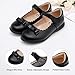 Stelle School Shoes for Girls Uniform Mary Jane Dress Shoes Flats Church Music Recitals(Little/Big Kids)(Black,12ML)