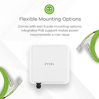 Zyxel 5G NR 5 Gbps Outdoor Router | 4.67 Gbps Data Rate | Antenna Direzionale da 9 dBi per Lunghe Distanze | Facile Installazione | Adatto per Uso Esterno (IP68) [Nebula FWA710]