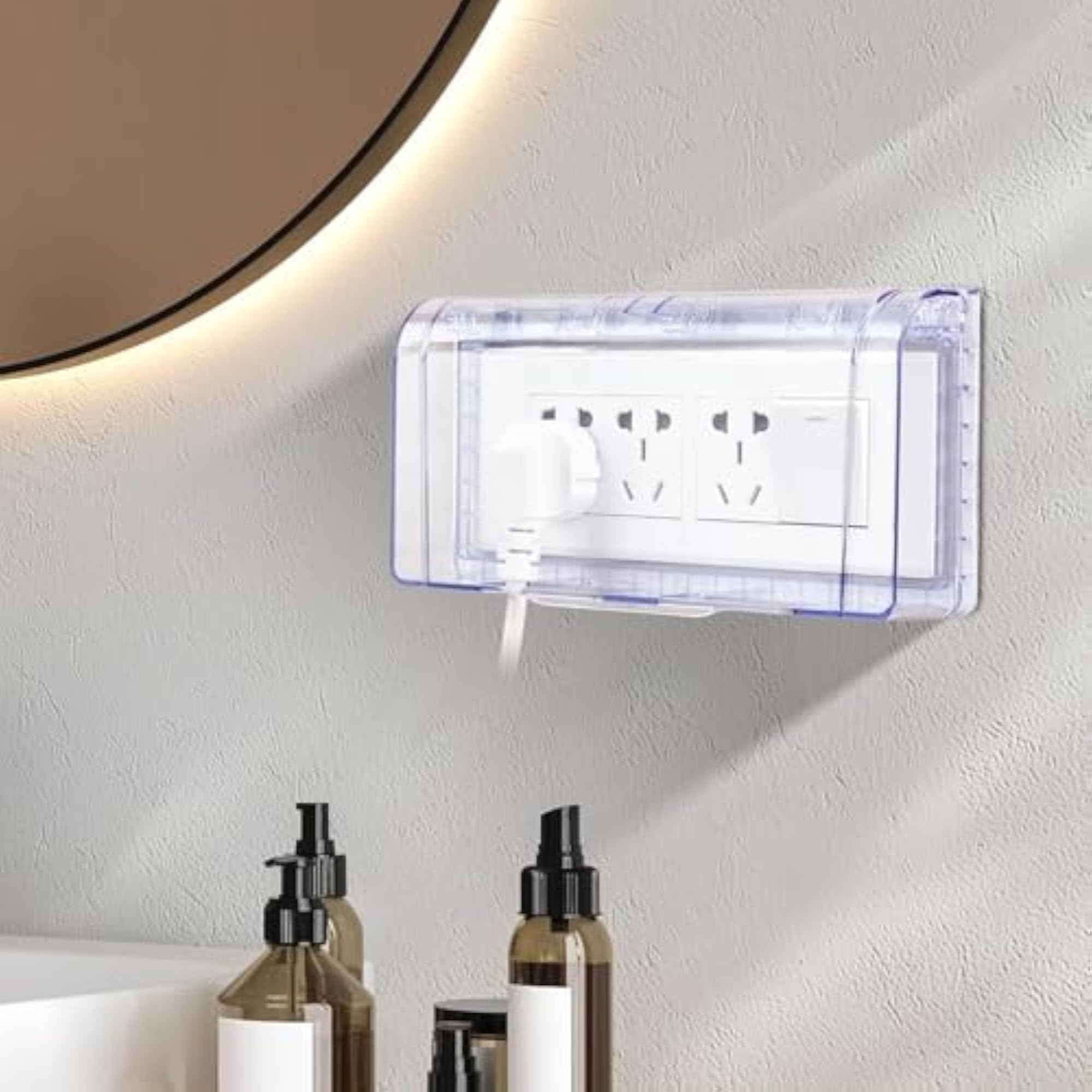 118 Type Adhesive Socket Protective Cover Wall Switch