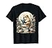 Cute Cottagecore Aesthetic Bulldog Dog Reading Book Nerd T-Shirt