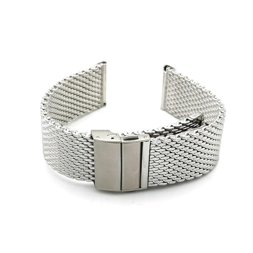 Bracelet milanais 20mm 22mm en maille de métal avec boucle déployante