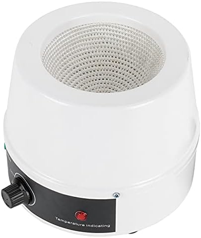 加熱マントル加熱マントル電気加熱マントル旋盤ボラトリーサーモスタット電気加熱ジャケット温度制御(500ml米国プラグ110V 10A)